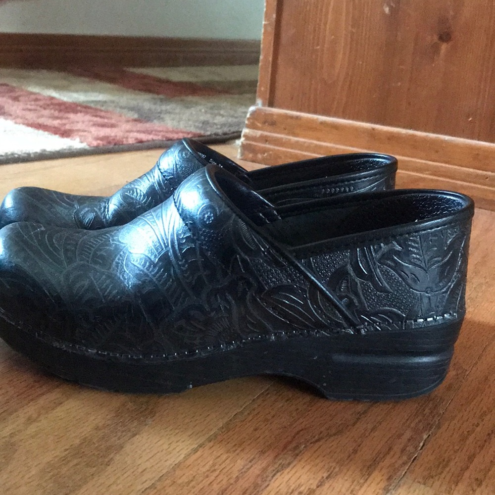 Dansko Black/Patterned - Nursing Clogs - image 2